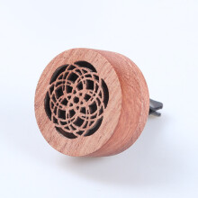 Natuurlijke en aantrekkelijke houten aromadiffuser, draagbare autodiffuser voor etherische oliën, ideaal voor ontspannen reizen en veelvuldig