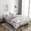 Luxurious Marble Bedding, Microfiber Polyester - Ultra Soft Feel, Maximum Comfort - Elegant White Marble Pattern for US-Queen Size Beds, 3Pcs/Set 5