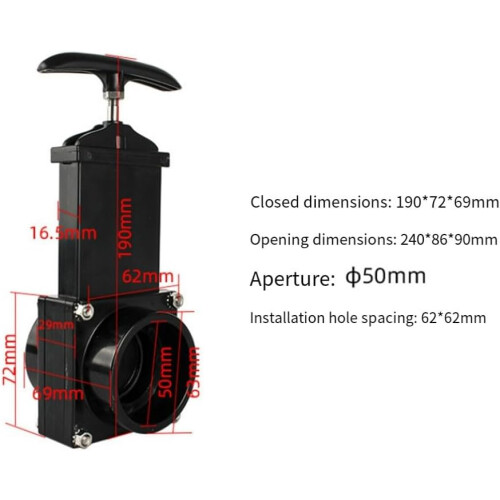 Drain Valve for RVs 50mm Easy Operation And Efficient Sewage Handling 1