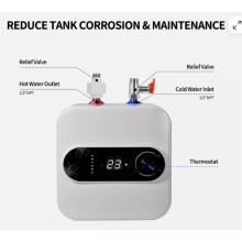 Chauffe-eau électrique pour cuisine et salle de bain, à installer sous l'évier, avec technologie de chauffage instantané de 1,5 kW, thermostat