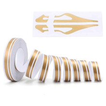 Nastro adesivo decorativo in vinile per veicoli, ideale per modifiche dorate, universale per auto, biciclette, camper, barche, impermeabile e