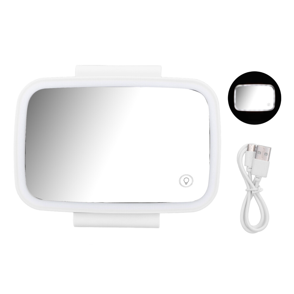 Touch Control Car Vanity Mirror Usb Rechargeable Three Modes Dimmable Led S Smart Touch Control Design Built In Lithium Battery Compact Light 9464372397389