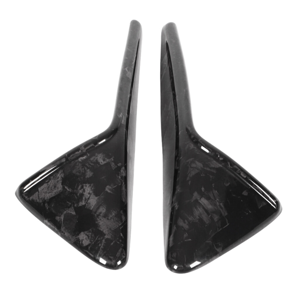 Carbon Fiber Pattern Turn Cover Decoration For Tesla Model 3 Y, Side Camera Indicator Cover With Anti Ultraviolet Transparent Coating Lightweight 9437117563646
