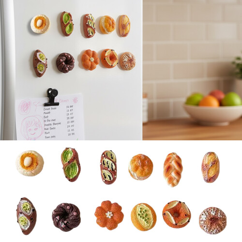 12 Stück Brezel-Kühlschrankmagnete, Kühlschrankmagnete, 1