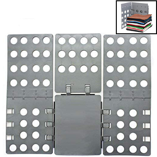 Durable Plastic T-Shirt Clothes Folder, PP PE Resin Material Magic Fast Laundry Organizer For Space Saving Solution Efficient Folding Design