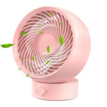 Compact USB Desk Fan, Mini Portable USB Fan with 3 Speeds Ultra-quiet Operation for Home Office, 360-Degree Rotatable Design, Compatible with All USB