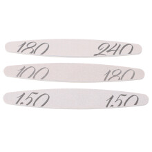 Pedicure Nail Files High Quality Nail Files Double Sided Manicure Half Moon Foam Boards Washable Nail File Cushioned Core Coarse Grit Medium Grit For