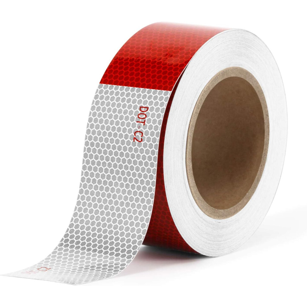 Industrial Adhesive Reflective Tape, Industrial Safety Reflective Tape For Cars, Trailers, Trucks, 5Cm*9.15M, Vehicle Friendly, Road Safety 9190834902388