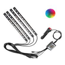 16 miljoonan värin RGB-auton sisävalot, yleiskäyttöinen ajoneuvon Bluetooth-USB-valonauhalle, helppo asentaa tee-se-itse-musiikkitila, auton