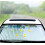 Foldable Design for Easy Storage, Retractable Windshield Sun Shade Ensures Quick Cooling & Clear Visibility When Driving (Polyester Fabric, 5