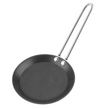 Kompakte Mini-Bratpfanne mit Antihaftbeschichtung und hitzebeständigem Griff aus hochwertigem Gusseisen. Ergonomisches Design für Zuhause und
