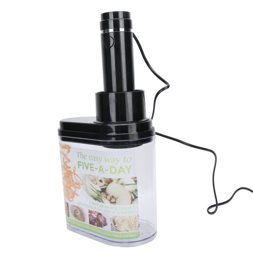 No-Slip Grip Vegetable Processor, Quick Slicing Capability with One-Button Start, Largediameter Inlet for Cutting Various Vegetables, Detachable 2