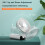 Mini ventilator cu afișaj digital inteligent, funcționare silențioasă pentru utilizare în interior și exterior, ventilator portabil de mână 4