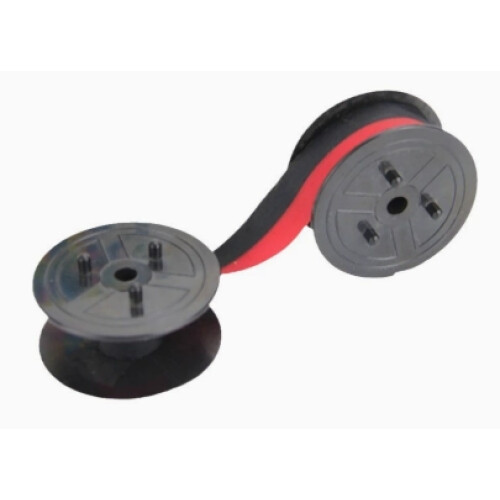 Μελανοταινία Αριθμομηχανής για Συσκευές Universal Twin Spool, Κόκκινο/Μαύρο Μελάνι, 1