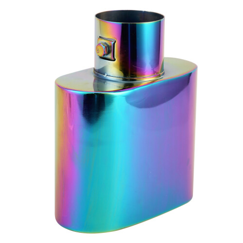 Εξάτμιση4 Universal Car Exhaust, Γυαλισμένο Ανοξείδωτο Ατσάλι, Άκρο Σιλανσιέ με Σωλήνα