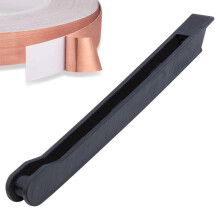 Copper Foil Wrapper For Stained Glass Short Foiling Crimper Manual Wrapping Tool Fits Up To 7/32Inch Foil For Beginners
