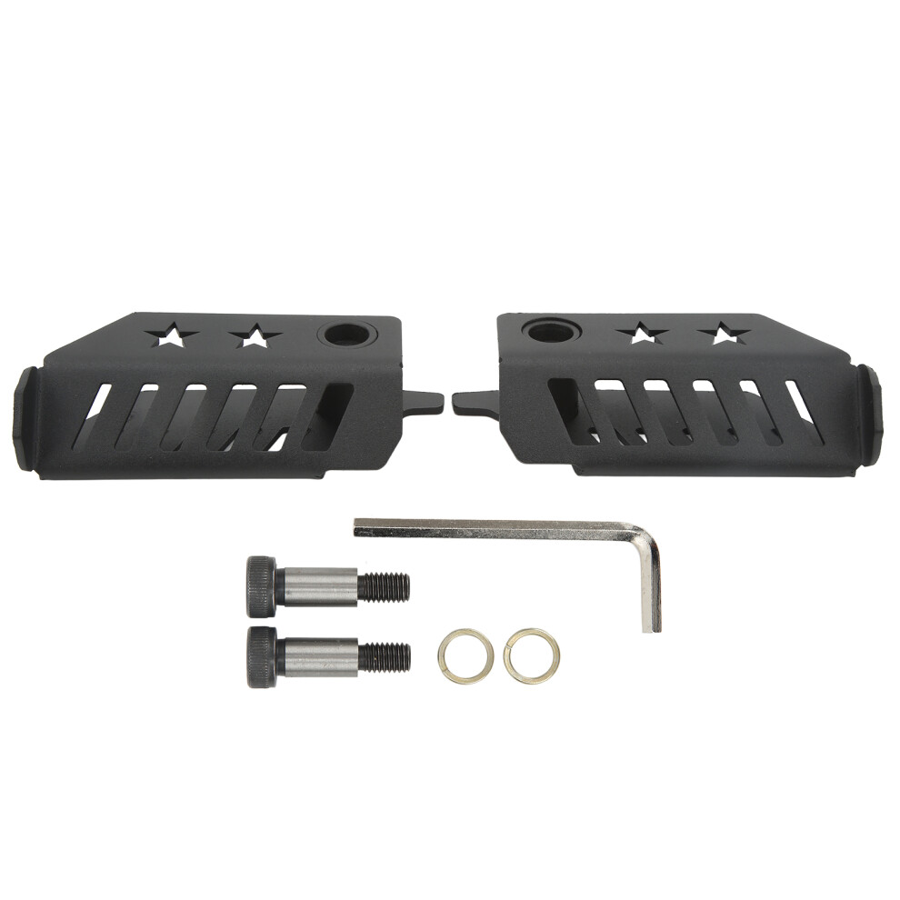 Patented Design Exterior Foot Rest Pedals Stainless Steel Structure Angled Foot Pegs For Jeep Wrangler With Anti Skid Strip Design Easy To Install 9437117564902