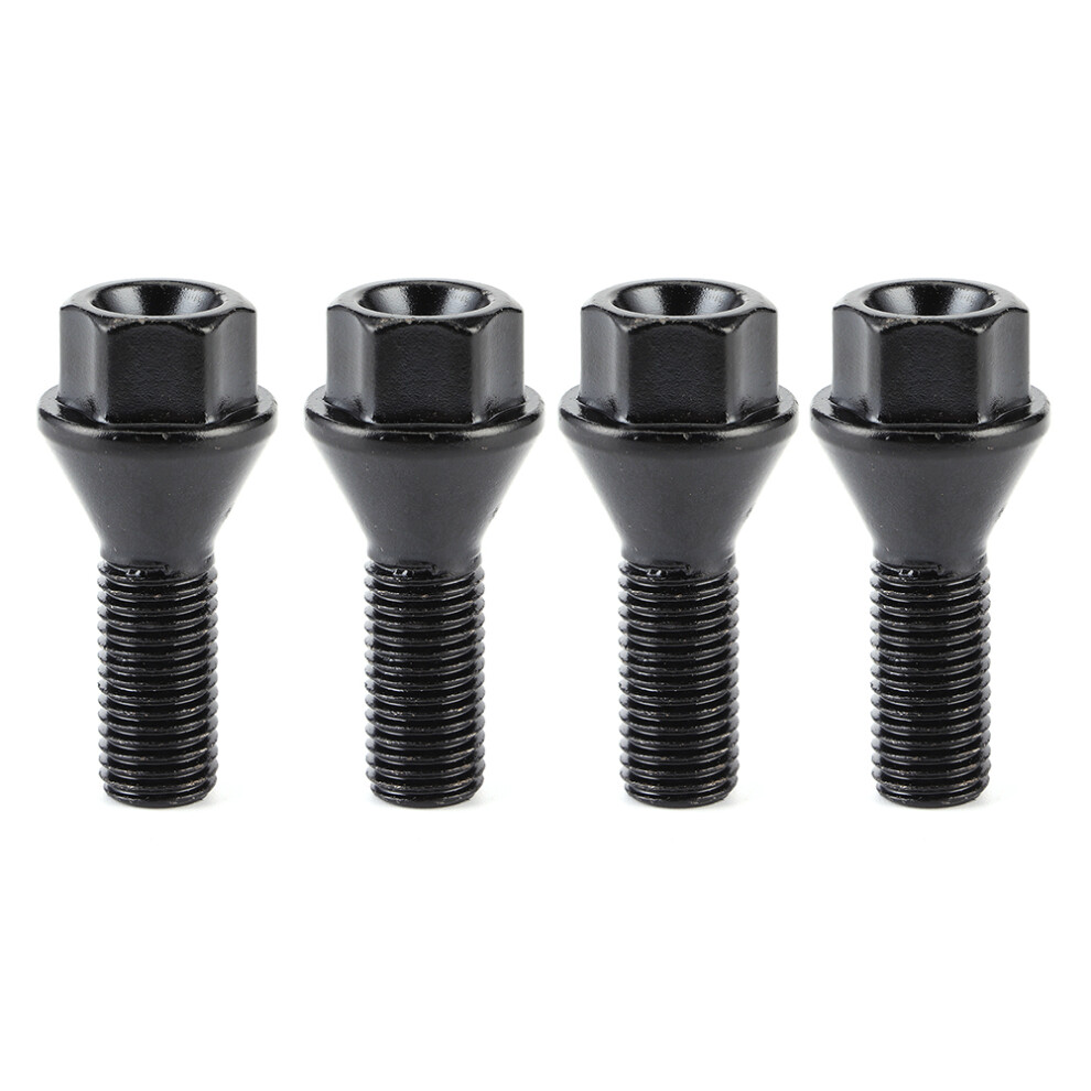 Wheel Lug Nuts For Bmw Vehicles High Reliability Corrosion Resistance Wheel Bolts With Conical Seat Direct Replacement Fasteners Durable Iron Wheel 9482726494942