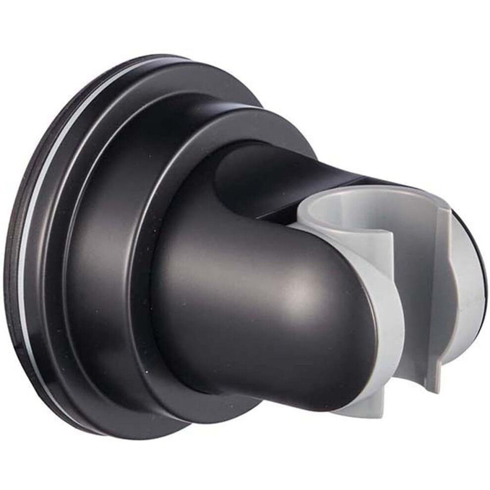 Shower Holder Bracket Handheld Shower Wand Holder With Suction Cup Type Abs Reusable Adjustable Angle Color Black 9189345976735