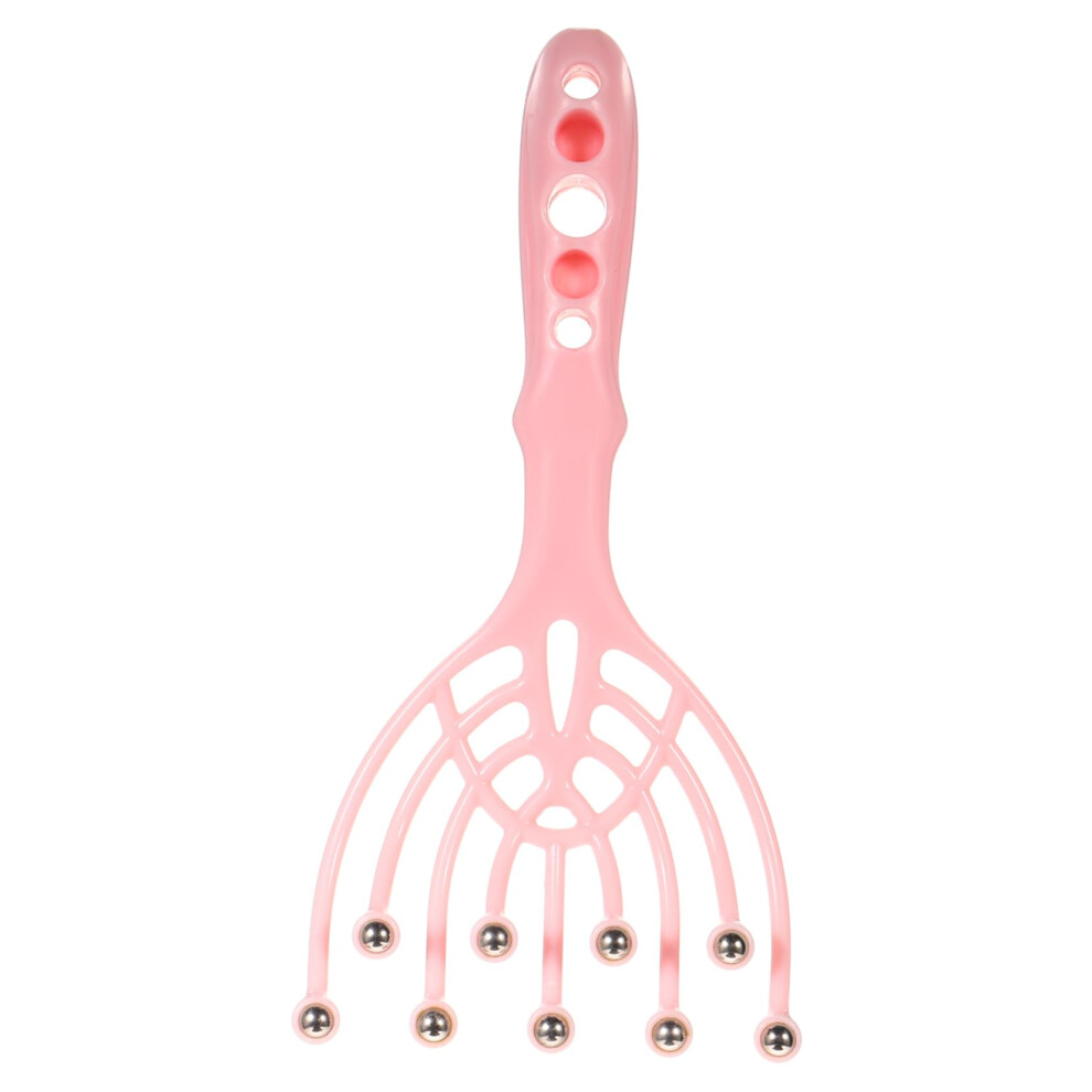 Pink Head Massage Device, Hair Massage Claw, Scalp Massager Tool, Hand Massager, Massage Head, Head Scratcher, Massage Device, Whisk Head Massager, Pp