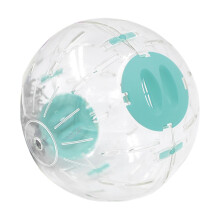Silent Interactive Dwarf Hamster Wheel, Cute pet supplies with ventilation holes, Blue, 14 cm