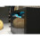 Sideboard 155cm Aether - Black with Gloss Doors and LED Lights 3