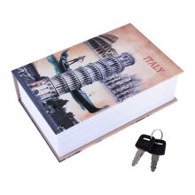 Book with Key, Dictionary Book, Dictionary Secret Security Box for Storing Money, Jewelry, Cash Money Jewelry Locker (Made in Italy)
