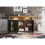 Sideboard 155cm Aether - Dark Oak & Black Matt Doors and LED Lights 5