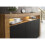 Sideboard 155cm Aether - Dark Oak & Black Matt Doors and LED Lights 6