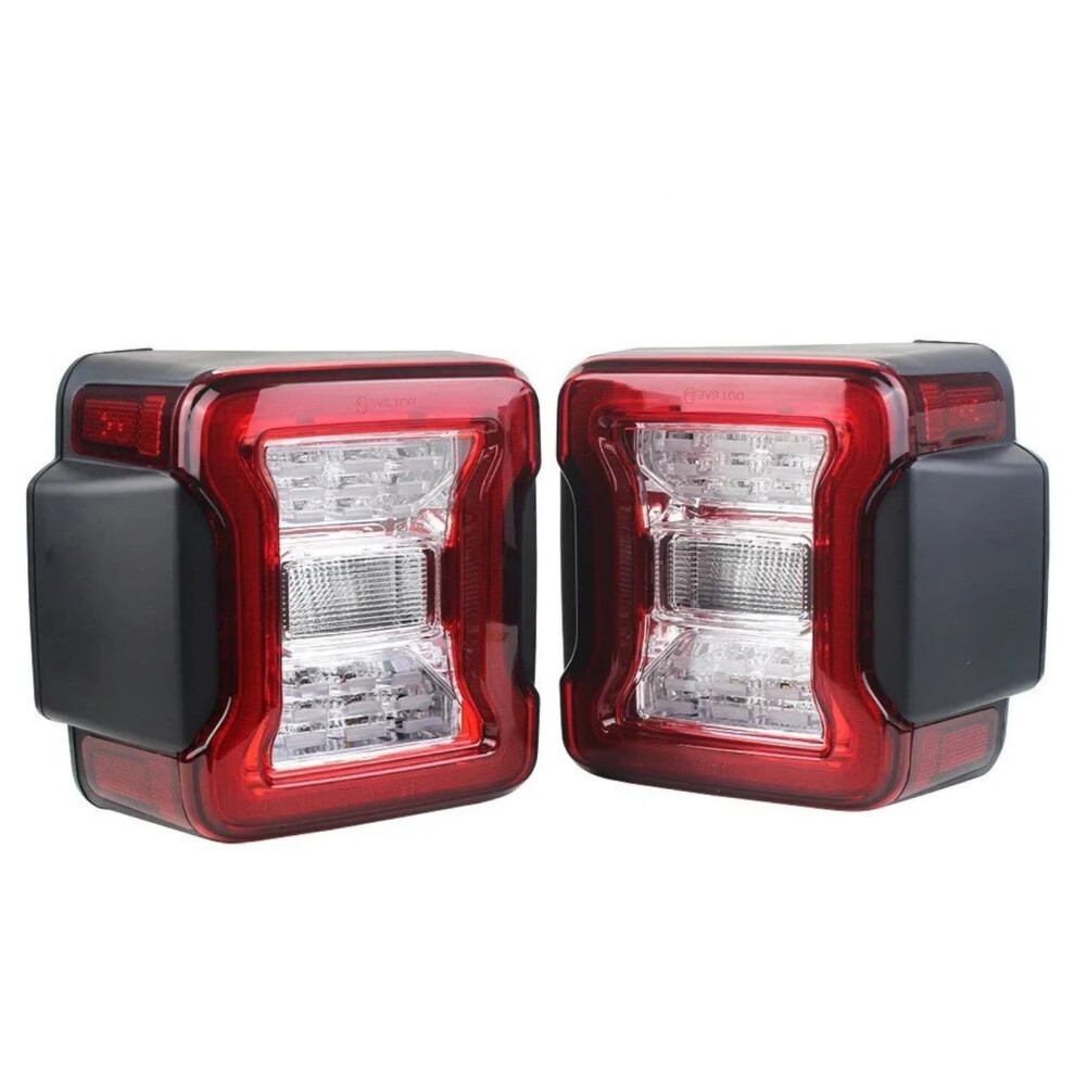 Automotive Rearlamp For Jeep Wrangler Jk 20072017 Led Tail Assembly 2Pcs Smoke Brake Turn Signal 12V Us Plug A Light/Red 9412369050854