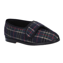 (13 UK, Check) GBS Bill Touch Fastening Slipper / Mens Slippers / Mens Slipper