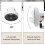 Multi Function Oscillating Wall Fan Easy Installation White Desktop Fan For Home Use Strong Winds 5