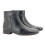 (9 UK, Black) Scimitar Mens Inside Zip Pleated Ankle Boots 4