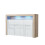 Sideboard 155cm Aether - Oak & White Gloss Doors and LED Lights 9