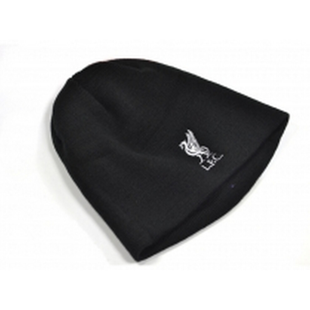 Liverpool Fc Knitted Mass Crest Beanie Hat Black