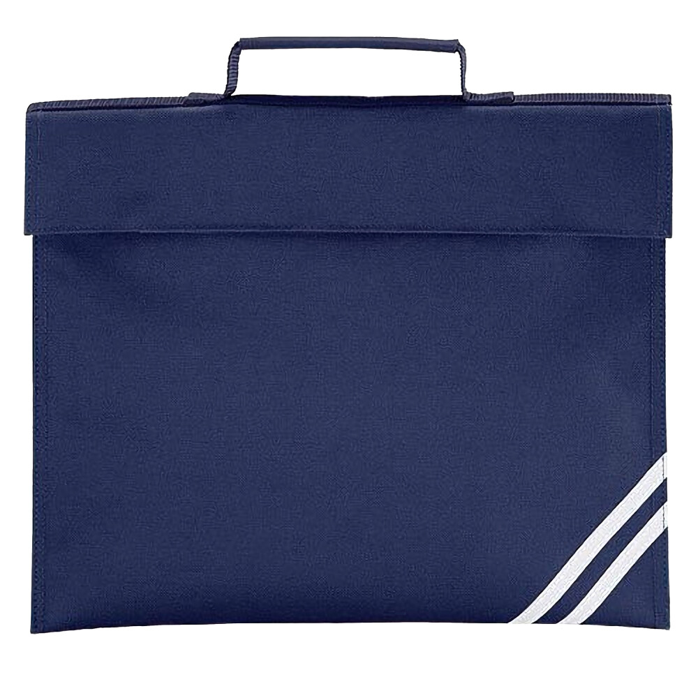 Quadra (One Size, French Navy) Classic Book Bag - 5 Litres (Pack Of 2)