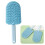 Portable cat comb, gentle grooming tool with ergonomic handle, 20 cm, blue 3