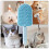 Portable cat comb, gentle grooming tool with ergonomic handle, 20 cm, blue 2