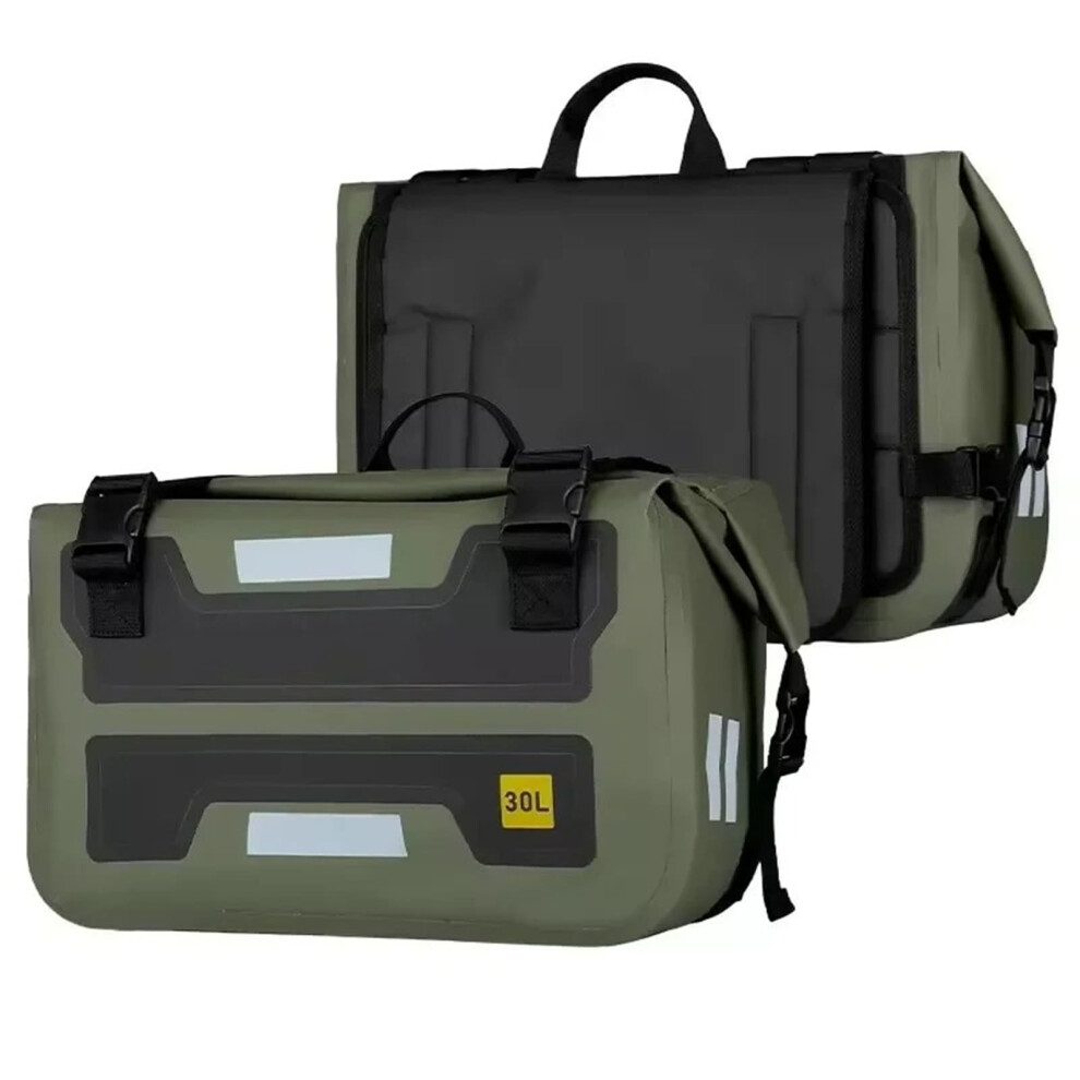 Motor Pannier Bags Outdoor Motorcycle Bags Large Capacity Saddle Luggage Rack Black 9412369051400