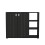 Bideford 2 Door Shoe Cabinet Rustick Black Oak 4