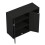 Bideford 2 Door Shoe Cabinet Rustick Black Oak 8