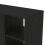 Bideford 2 Door Shoe Cabinet Rustick Black Oak 9