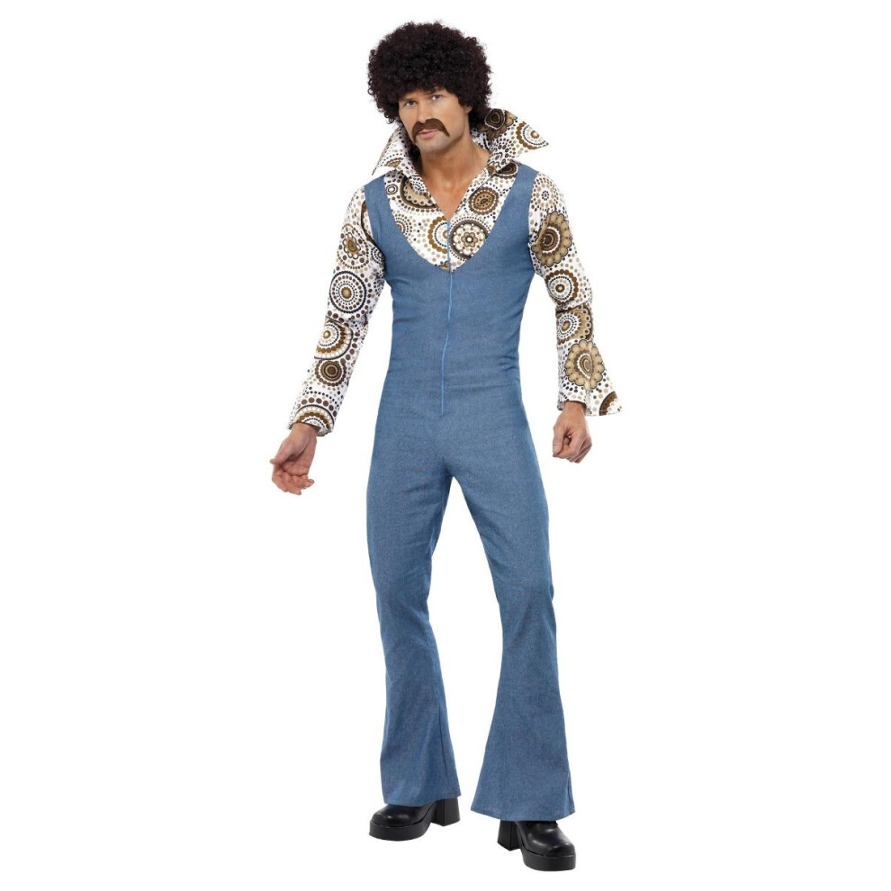 Smiffy's (Xl, ) Mens Groovy Dancer Costume Blue