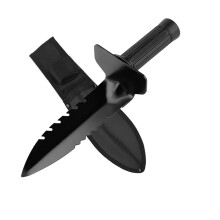 Heavy Duty Garden Trowel with Gloves, Stainless Steel Camping Shovel, Sharp DoubleEdged Blade