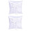 Wedding Ring Pillows, Floral Wedding Square Cushion, White Ring Pillow 1