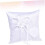 Wedding Ring Pillows, Floral Wedding Square Cushion, White Ring Pillow 4