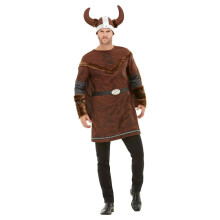 (XL, Brown) Smiffys Mens Deluxe Viking Barbarian Costume Set
