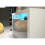 Sideboard 155cm Aether - White & Grey Gloss Doors and LED Lights 3
