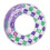 Inflatable swimming rings with colorful patterns,  for pool and beach fun. 1