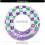 Inflatable swimming rings with colorful patterns,  for pool and beach fun. 5